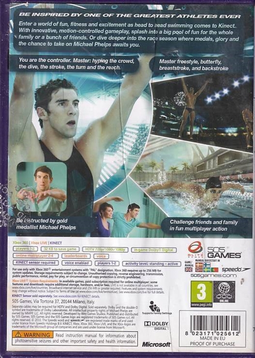 Micheal Phelps Push the Limit - XBOX 360 (B Grade) (Genbrug)